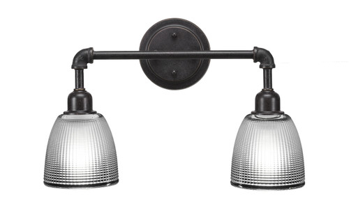 Toltec Lighting - 182-DG-500 - Two Light Bath Bar - Vintage - Dark Granite