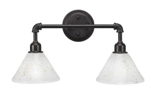Toltec Lighting - 182-DG-7145 - Two Light Bath Bar - Vintage - Dark Granite