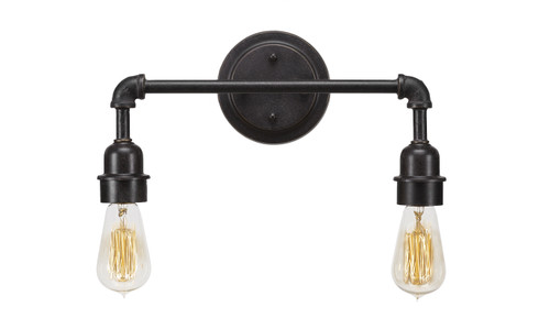 Toltec Lighting - 182-DG-AT18 - Two Light Bath Bar - Vintage - Dark Granite