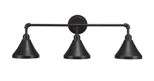 Toltec Lighting - 183-DG-410 - Three Light Bath Bar - Vintage - Dark Granite