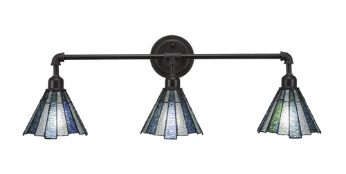 Toltec Lighting - 183-DG-9325 - Three Light Bath Bar - Vintage - Dark Granite