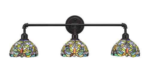 Toltec Lighting - 183-DG-9905 - Three Light Bath Bar - Vintage - Dark Granite