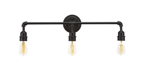 Toltec Lighting - 183-DG-AT18 - Three Light Bath Bar - Vintage - Dark Granite