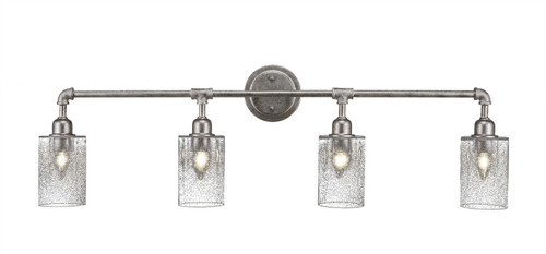 Toltec Lighting - 184-AS-310 - Four Light Bath Bar - Vintage - Aged Silver