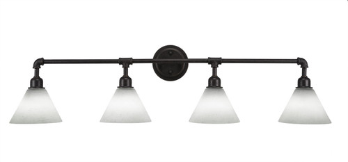 Toltec Lighting - 184-DG-312 - Four Light Bath Bar - Vintage - Dark Granite
