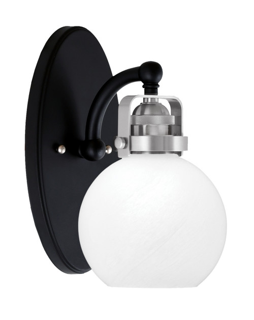Toltec Lighting - 1931-MBBN-4101 - One Light Wall Sconce - Easton - Matte Black & Brushed Nickel