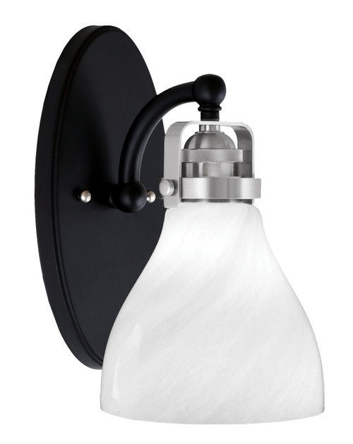Toltec Lighting - 1931-MBBN-4761 - One Light Wall Sconce - Easton - Matte Black & Brushed Nickel