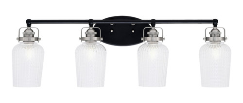 Toltec Lighting - 1934-MBBN-4250 - Four Light Bath Bar - Easton - Matte Black & Brushed Nickel