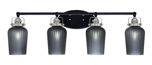 Toltec Lighting - 1934-MBBN-4252 - Four Light Bath Bar - Easton - Matte Black & Brushed Nickel