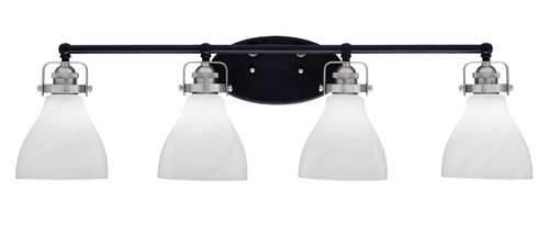 Toltec Lighting - 1934-MBBN-4761 - Four Light Bath Bar - Easton - Matte Black & Brushed Nickel