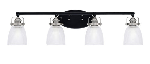 Toltec Lighting - 1934-MBBN-500 - Four Light Bath Bar - Easton - Matte Black & Brushed Nickel