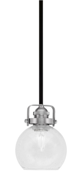 Toltec Lighting - 1941-MBBN-4100 - One Light Mini Pendant - Easton - Matte Black & Brushed Nickel