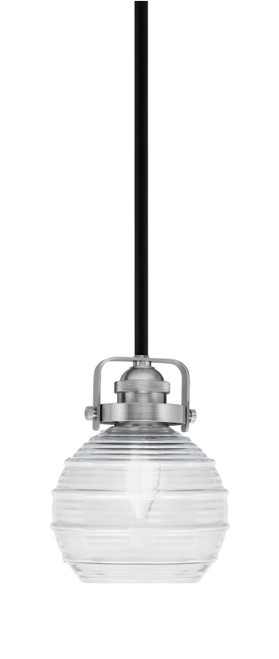 Toltec Lighting - 1941-MBBN-5110 - One Light Mini Pendant - Easton - Matte Black & Brushed Nickel