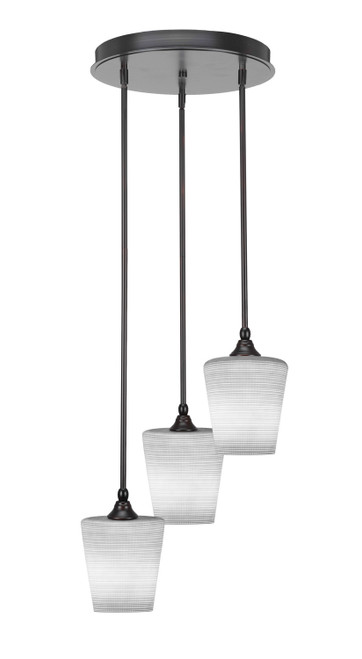 Toltec Lighting - 2143-ES-4031 - Three Light Cluster Pendalier - Empire - Espresso