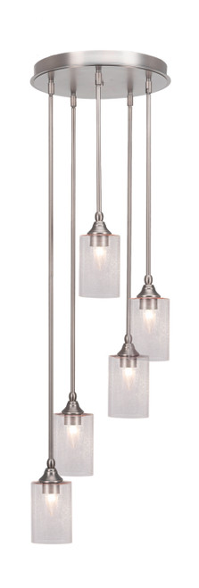 Toltec Lighting - 2145-BN-300 - Five Light Pendalier - Empire - Brushed Nickel