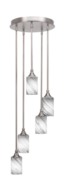 Toltec Lighting - 2145-BN-3009 - Five Light Pendalier - Empire - Brushed Nickel