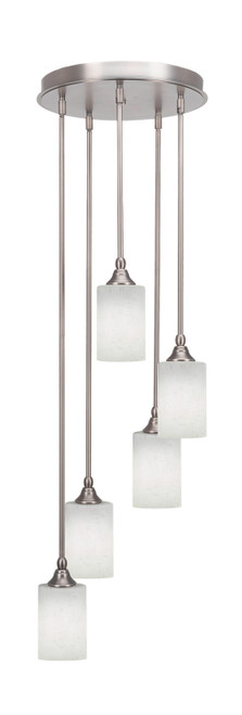 Toltec Lighting - 2145-BN-310 - Five Light Pendalier - Empire - Brushed Nickel