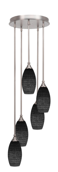Toltec Lighting - 2145-BN-4049 - Five Light Pendalier - Empire - Brushed Nickel