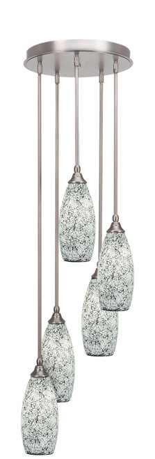 Toltec Lighting - 2145-BN-416 - Five Light Pendalier - Empire - Brushed Nickel