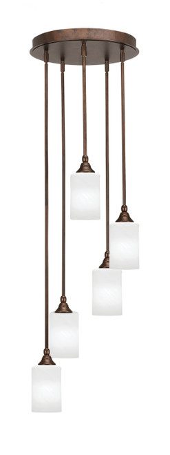 Toltec Lighting - 2145-BRZ-3001 - Five Light Pendalier - Empire - Bronze