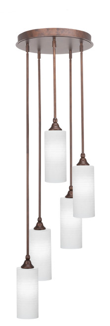 Toltec Lighting - 2145-BRZ-4091 - Five Light Pendalier - Empire - Bronze