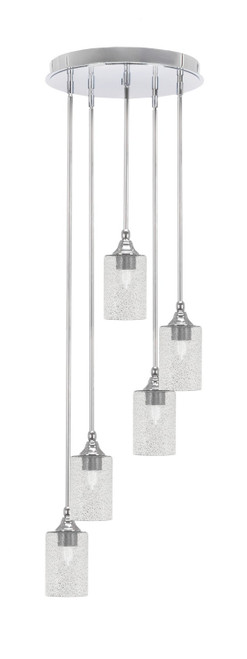 Toltec Lighting - 2145-CH-3002 - Five Light Pendalier - Empire - Chrome