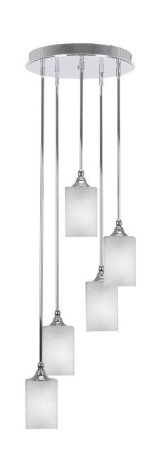Toltec Lighting - 2145-CH-531 - Five Light Pendalier - Empire - Chrome