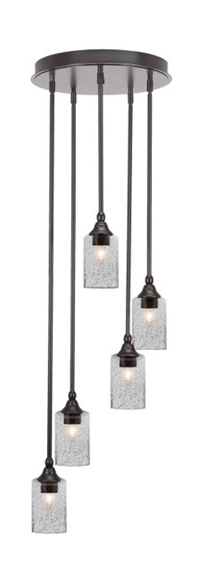 Toltec Lighting - 2145-ES-3002 - Five Light Pendalier - Empire - Espresso