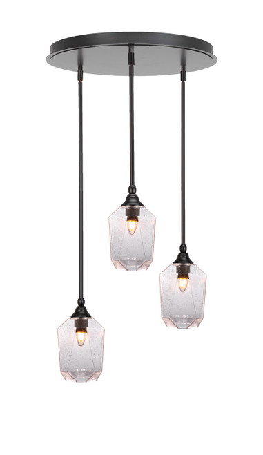 Toltec Lighting - 2183-ES-4460 - Three Light Pendalier - Empire - Espresso