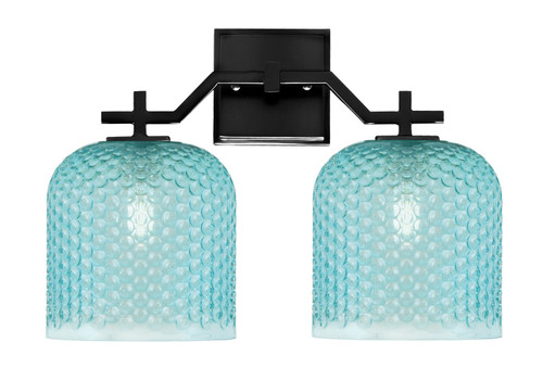 Toltec Lighting - 2312-MB-4915 - Two Light Bath Bar - Corbin - Matte Black