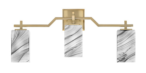Toltec Lighting - 2313-NAB-549 - Three Light Bath Bar - Corbin - New Age Brass