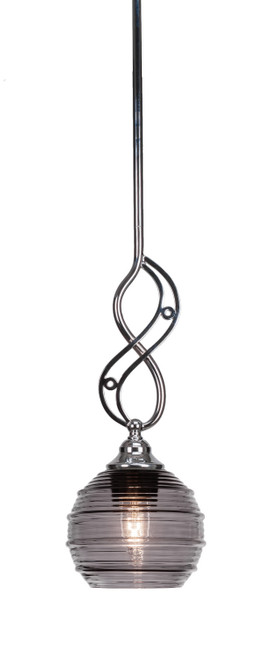Toltec Lighting - 232-CH-5112 - One Light Mini Pendant - Jazz - Chrome