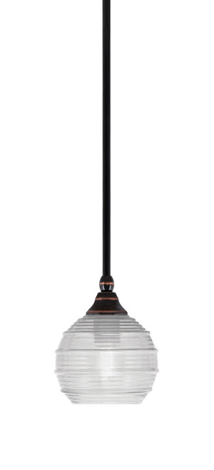Toltec Lighting - 23-BC-5110 - One Light Mini Pendant - Stem - Black Copper