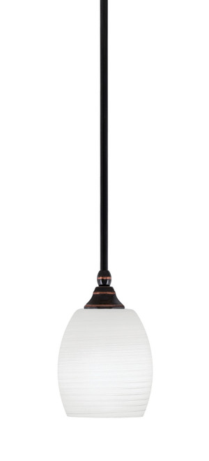 Toltec Lighting - 23-BC-615 - One Light Mini Pendant - Stem - Black Copper