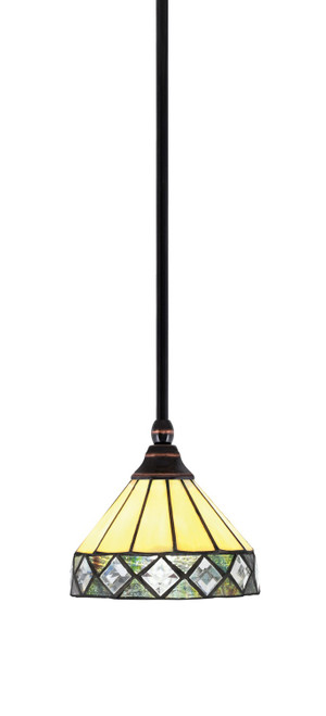 Toltec Lighting - 23-BC-9405 - One Light Mini Pendant - Stem - Black Copper