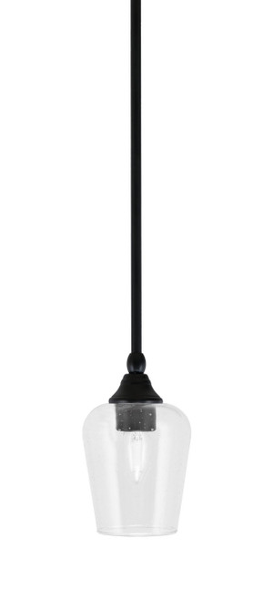 Toltec Lighting - 23-MB-210 - One Light Mini Pendant - Stem - Matte Black