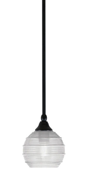 Toltec Lighting - 23-MB-5110 - One Light Mini Pendant - Stem - Matte Black