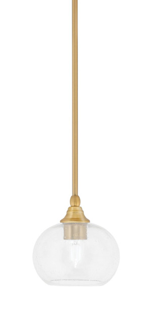 Toltec Lighting - 23-NAB-202 - One Light Mini Pendant - Stem - New Age Brass