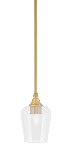 Toltec Lighting - 23-NAB-210 - One Light Mini Pendant - Stem - New Age Brass