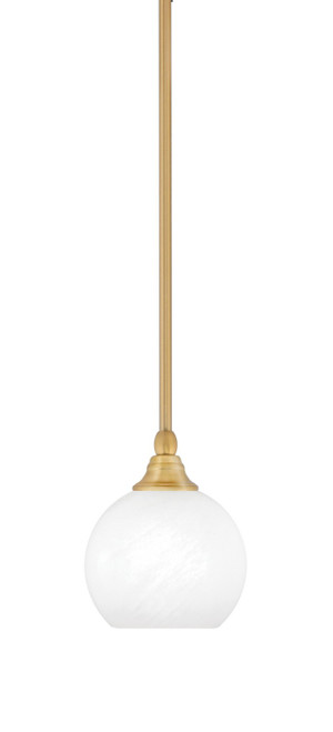 Toltec Lighting - 23-NAB-4101 - One Light Mini Pendant - Stem - New Age Brass