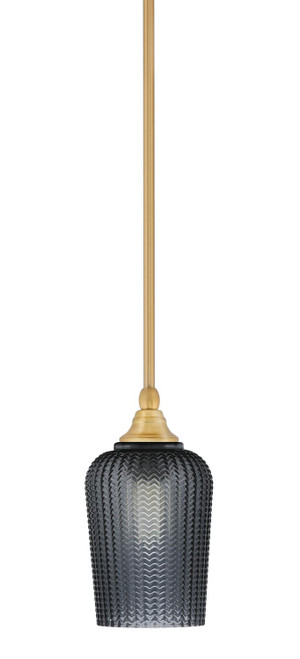 Toltec Lighting - 23-NAB-4252 - One Light Mini Pendant - Stem - New Age Brass