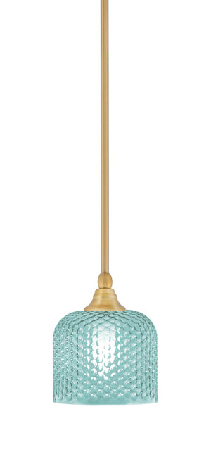 Toltec Lighting - 23-NAB-4615 - One Light Mini Pendant - Stem - New Age Brass