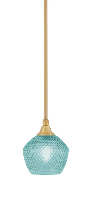 Toltec Lighting - 23-NAB-4622 - One Light Mini Pendant - Stem - New Age Brass