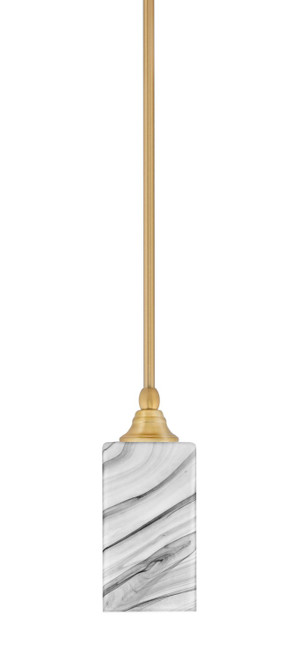 Toltec Lighting - 23-NAB-549 - One Light Mini Pendant - Stem - New Age Brass