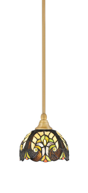 Toltec Lighting - 23-NAB-9945 - One Light Mini Pendant - Stem - New Age Brass