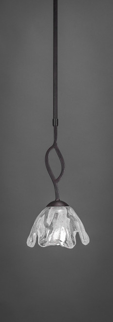 Toltec Lighting - 240-DG-729 - One Light Mini Pendant - Revo - Dark Granite