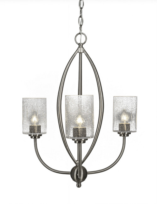 Toltec Lighting - 2413-BN-300 - Three Light Chandelier - Marquise - Brushed Nickel