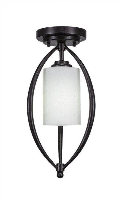Toltec Lighting - 2417-DG-310 - One Light Semi-Flush Mount - Marquise - Dark Granite