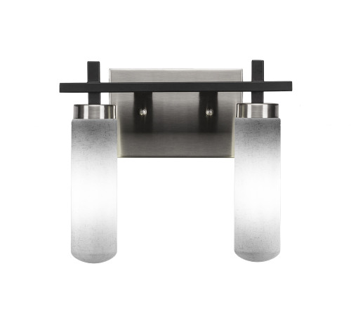 Toltec Lighting - 2512-MBBN-601 - Two Light Bath Bar - Salinda - Matte Black & Brushed Nickel