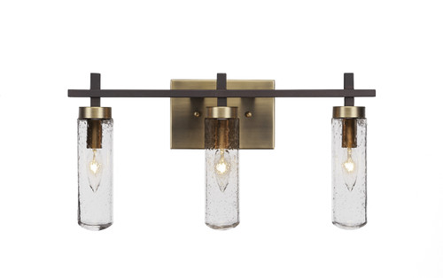 Toltec Lighting - 2513-ESBR-600 - Three Light Bath Bar - Salinda - Espresso & Brass